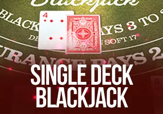 Single deck blackjack
